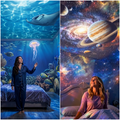 5D Galaxy Ocean Projector for Bedroom